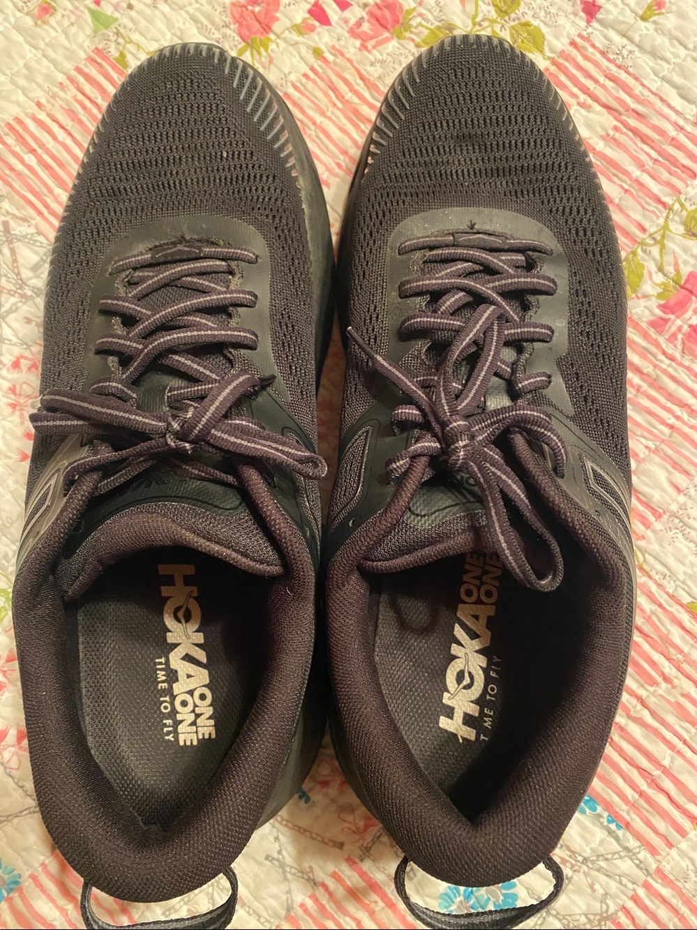 Hoka Men's Black Athletic Running Shoes size 11 EUC - Picture 6 of 7